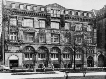 Fotografie des alten Direktionsgebäudes der Concordia.