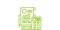 Icon von statistischen Darstellungen.
